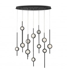  Black Chandelier (39466-013)-Eurofase