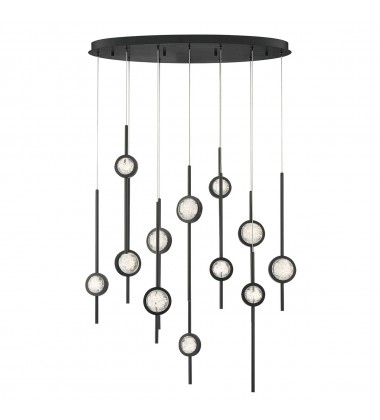  Black Chandelier (39466-013)-Eurofase