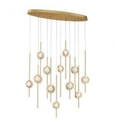  Gold Chandelier (39466-020)-Eurofase