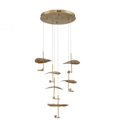  Bronze Chandelier (41908-013)-Eurofase