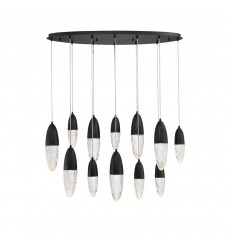  Black Chandelier (43861-024)-Eurofase