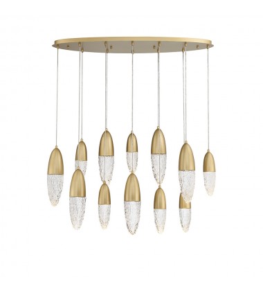  Gold Chandelier (43861-035)-Eurofase