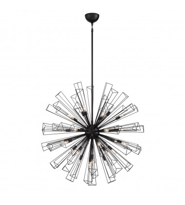  Black Chandelier (43864-010)-Eurofase
