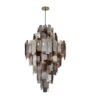  Brass Chandelier (43873-012)-Eurofase