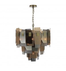  Brass Chandelier (43875-016)-Eurofase