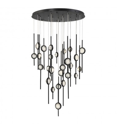  Black Chandelier (43890-019)-Eurofase
