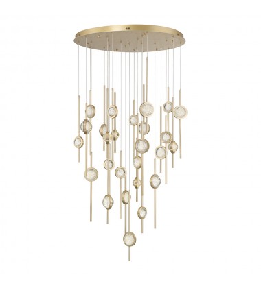  Gold Chandelier (43890-026)-Eurofase