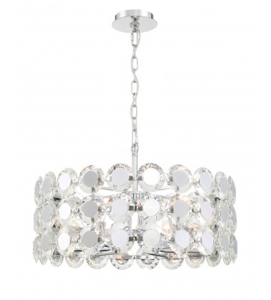  Chrome Chandelier (44285-012)-Eurofase