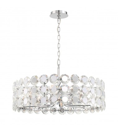  Chrome Chandelier (44286-019)-Eurofase