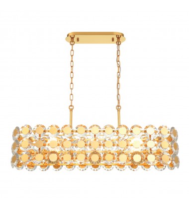  Gold Chandelier (44287-020)-Eurofase