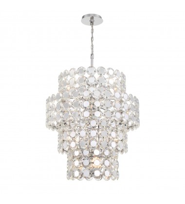  Chrome Chandelier (44289-010)-Eurofase