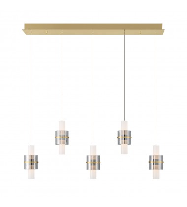  Gold Chandelier (45595-011)-Eurofase