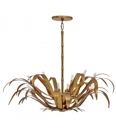  Brass Chandelier (46432-018)-Eurofase