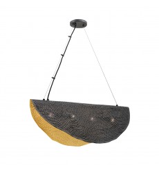  Bronze Chandelier (46457-011)-Eurofase