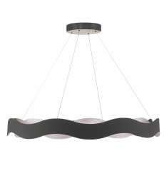 Silver-Black Chandelier (46462-022)-Eurofase Silver-Black Chandelier (46462-022)-Eurofase
