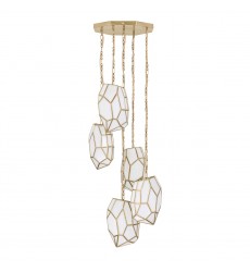  Brass Chandelier (46465-016)-Eurofase