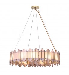  Brass Chandelier (46467-010)-Eurofase