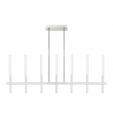 Polished Nickel Chandelier (46476-029)-Eurofase Polished Nickel Chandelier (46476-029)-Eurofase