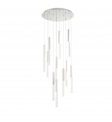 Polished Nickel Chandelier (46477-026)-Eurofase Polished Nickel Chandelier (46477-026)-Eurofase