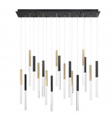  Gold-Black Chandelier (46771-025)-Eurofase