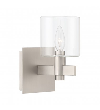  Satin Nickel Wall Sconce (46811-028)-Eurofase