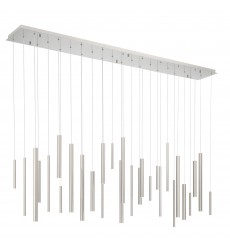 Satin Nickel Chandelier (46814-036)-Eurofase Satin Nickel Chandelier (46814-036)-Eurofase