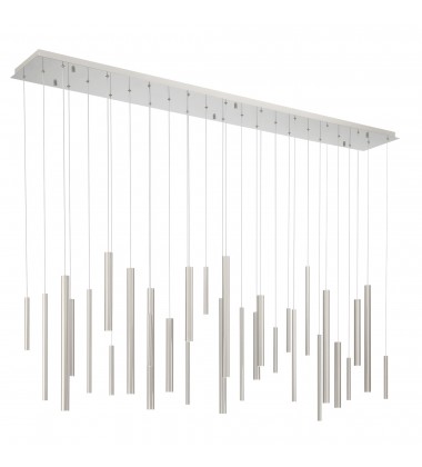 Satin Nickel Chandelier (46814-036)-Eurofase Satin Nickel Chandelier (46814-036)-Eurofase