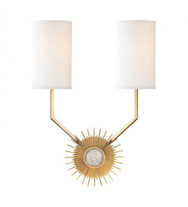 Borland 2 Light Wall Sconce 5512-AGB Hudson Valley Lighting Borland 2 Light Wall Sconce 5512-AGB Hudson Valley Lighting