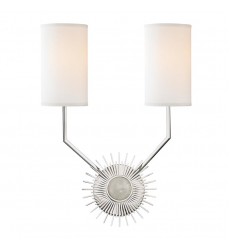  Borland 2 Light Wall Sconce 5512-PN Hudson Valley Lighting