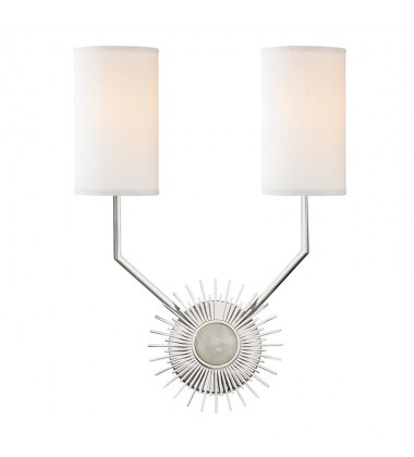 Borland 2 Light Wall Sconce 5512-PN Hudson Valley Lighting Borland 2 Light Wall Sconce 5512-PN Hudson Valley Lighting