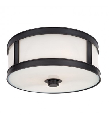 Patterson 2 Light Flush Mount 5513-OB Hudson Valley Lighting  Patterson 2 Light Flush Mount 5513-OB Hudson Valley Lighting