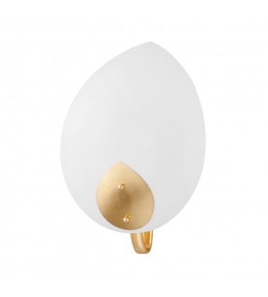 Lotus 1 Light Wall Sconce 5701-GL/WH Hudson Valley Lighting  Lotus 1 Light Wall Sconce 5701-GL/WH Hudson Valley Lighting