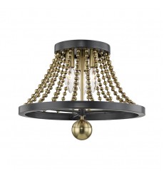  Spool 3 Light Flush Mount 5710-AGB Hudson Valley Lighting