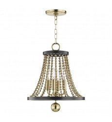  Spool 4 Light Chandelier 5714-AGB Hudson Valley Lighting