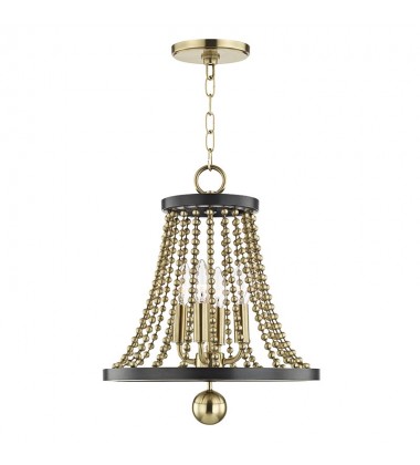  Spool 4 Light Chandelier 5714-AGB Hudson Valley Lighting