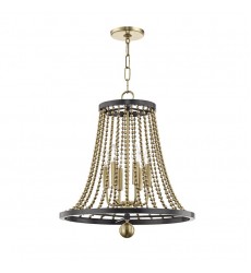  Spool 6 Light Chandelier 5720-AGB Hudson Valley Lighting