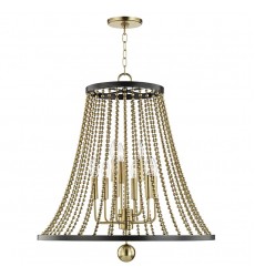 Spool 9 Light Chandelier 5726-AGB Hudson Valley Lighting