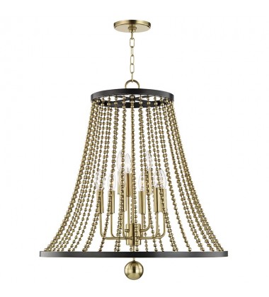  Spool 9 Light Chandelier 5726-AGB Hudson Valley Lighting