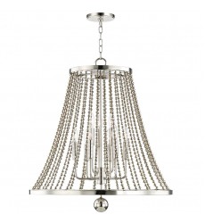  Spool 9 Light Chandelier 5726-PN Hudson Valley Lighting