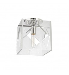  Travis 1 Light Flush Mount 5909F-PN Hudson Valley Lighting