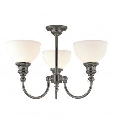  Sutton 3 Light Semi Flush 5913F-AN Hudson Valley Lighting