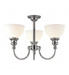  Sutton 3 Light Semi Flush 5913F-PN Hudson Valley Lighting