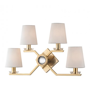  Baker 4 Light Wall Sconce 5940-AGB Hudson Valley Lighting