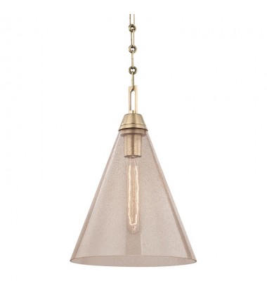 Newbury 1 Light Pendant 6011-AGB Hudson Valley Lighting  Newbury 1 Light Pendant 6011-AGB Hudson Valley Lighting