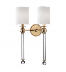 Gordon 2 Light Wall Sconce 6032-AGB Hudson Valley Lighting  Gordon 2 Light Wall Sconce 6032-AGB Hudson Valley Lighting