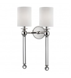 Gordon 2 Light Wall Sconce 6032-PN Hudson Valley Lighting  Gordon 2 Light Wall Sconce 6032-PN Hudson Valley Lighting