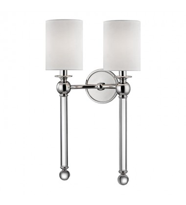  Gordon 2 Light Wall Sconce 6032-PN Hudson Valley Lighting