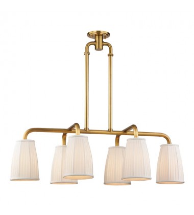 Malden 6 Light Island 6066-AGB Hudson Valley Lighting  Malden 6 Light Island 6066-AGB Hudson Valley Lighting