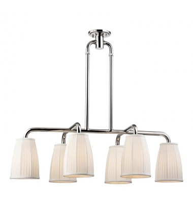 Malden 6 Light Island 6066-PN Hudson Valley Lighting  Malden 6 Light Island 6066-PN Hudson Valley Lighting
