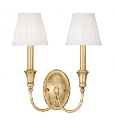 Jaden 2 Light Wall Sconce 6112-AGB Hudson Valley Lighting  Jaden 2 Light Wall Sconce 6112-AGB Hudson Valley Lighting